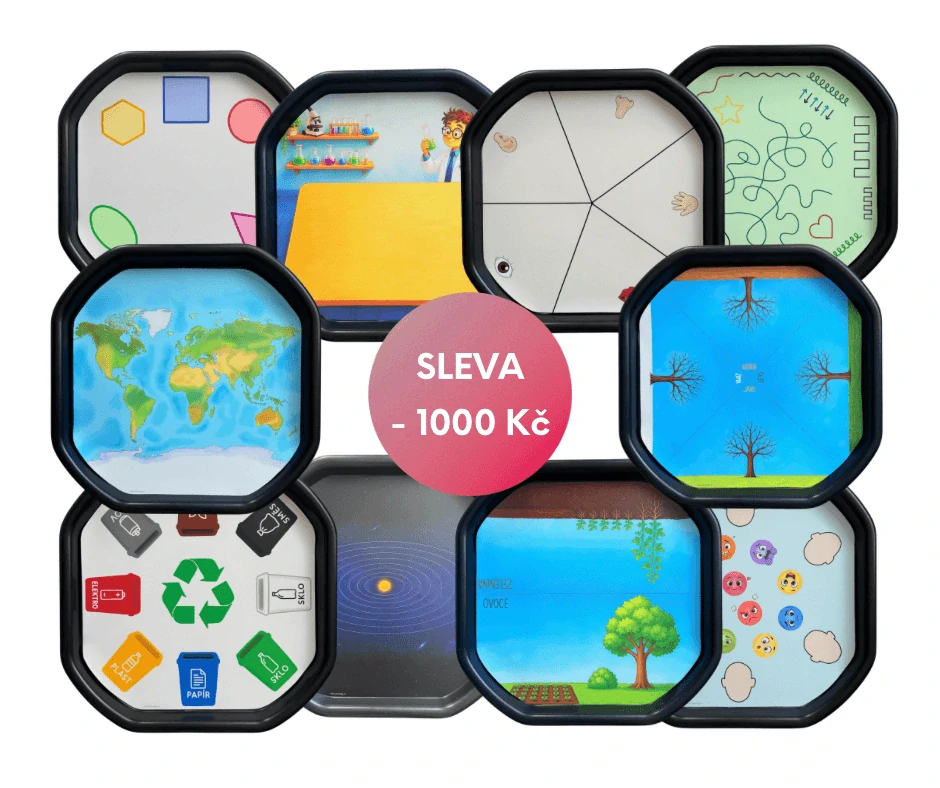 Deset ilustrovaných vzdělávacích podložek do Tuff Tray